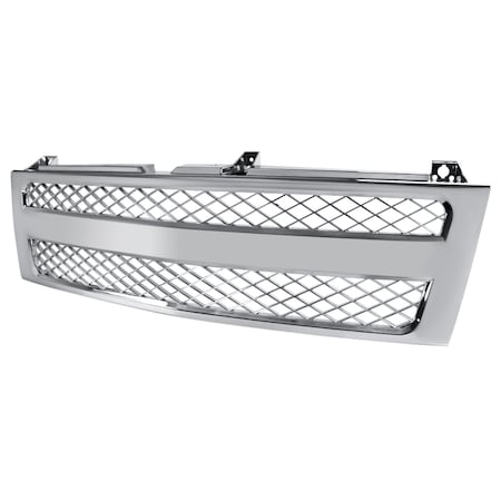Spec-D Tuning 99-02 Chevrolet Silverado Conversion Grill- Chrome Mesh Style HG-SIV99CVT-V2-RS